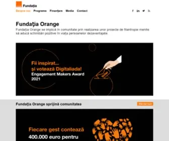 Fundatiaorange.ro(Fundația) Screenshot