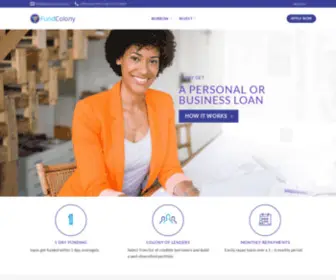 Fundcolony.com(Simple, Convenient & Quick Loans) Screenshot