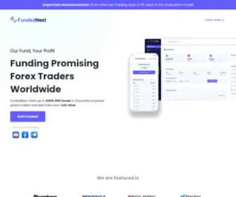 Fundednext.com(Funded trader program) Screenshot