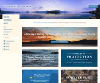 Fundforlakegeorge.org(The FUND for Lake George) Screenshot