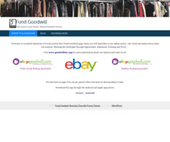 Fundgoodwill.com(Fund Goodwill) Screenshot