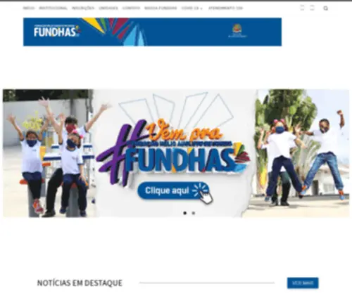 Fundhas.org.br(Fundação Hélio Augusto de Souza) Screenshot