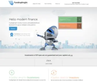 Fundingknight.com(Crowdlending to businesses) Screenshot