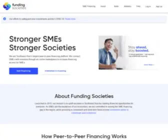 Fundingsocieties.com.my(SME Alternative Digital Financing Platform) Screenshot