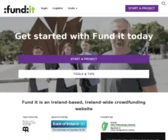 Fundit.ie(Crowd Fund Creativity) Screenshot