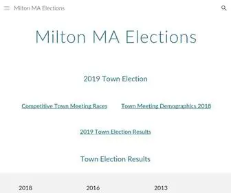 Fundling.net(Milton MA Elections) Screenshot