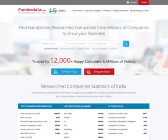 Fundoodata.com(Companies Database India) Screenshot