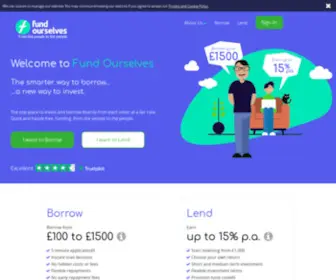 Fundourselves.com(Fund Ourselves offers a smart way to borrow money online through peer to peer lending) Screenshot