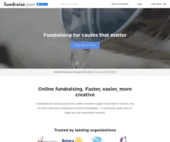 Fundraise.com(Free Fundraising & Crowdfunding Online) Screenshot