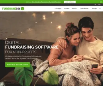 Fundraisingbox.com(Digitale Fundraising Plattform) Screenshot