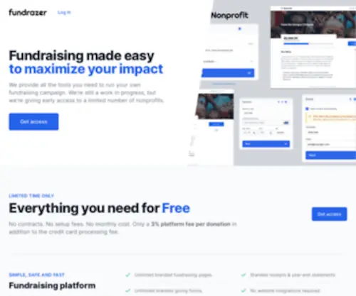 Fundrazer.org(Online Fundraising for Nonprofits) Screenshot