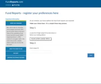 Fundreports.com(fundreports) Screenshot