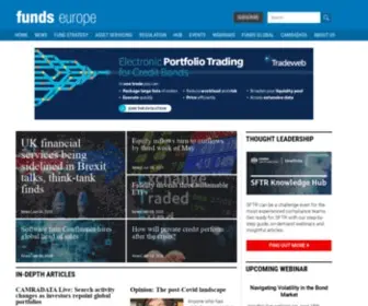 Funds-Europe.com(Funds Europe covers all areas of asset management) Screenshot