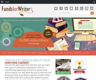 Fundsforwriters.com(Tips and Tools for Serious Writers) Screenshot