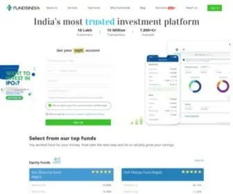 Fundsindia.com(India's #1 Online Investment Platform for Mutual Funds) Screenshot