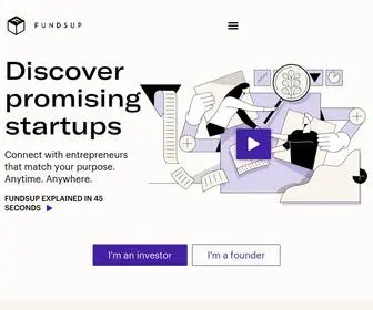 Fundsup.co(Find connections that matter. Fundsup) Screenshot