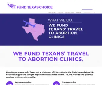 Fundtexaschoice.org(Fund Texas Choice) Screenshot