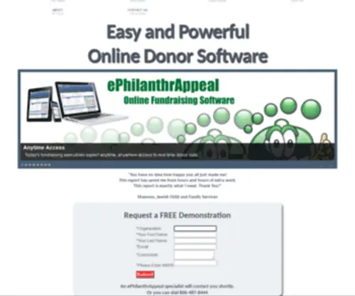 Fundtracksoftware.com(FundTrack Software for Donor Management Solutions) Screenshot