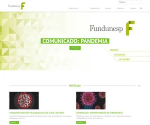 Fundunesp.org.br(Home) Screenshot