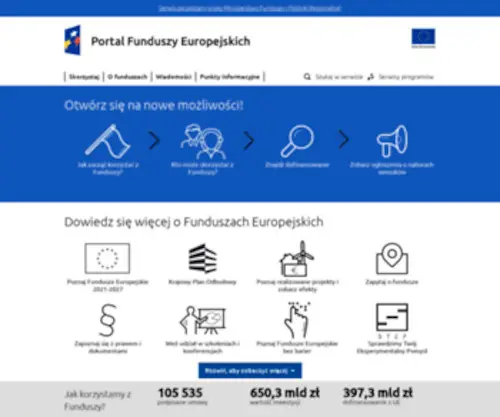 Funduszeeuropejskie.gov.pl(Portal Funduszy Europejskich) Screenshot