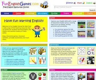 Funenglishgames.com(Fun English Games for Kids) Screenshot