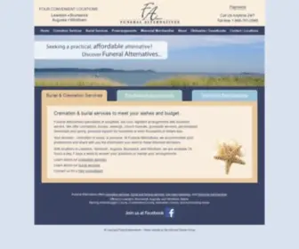 Funeralalternatives.net(Funeral Alternatives Burial and Cremation Services) Screenshot