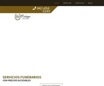 Funeralesortega.com.mx(Funeraria) Screenshot