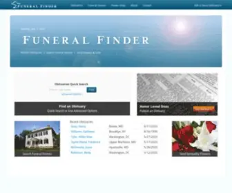 Funeralfinder.com(Free Obituaries) Screenshot