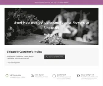Funeralflowerssingapore.com(One-Stop Funeral Flowers Singapore Florist) Screenshot