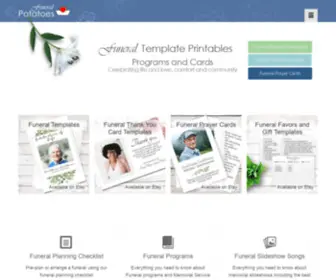 Funeralpotatoes.com(Funeral Program Templates) Screenshot