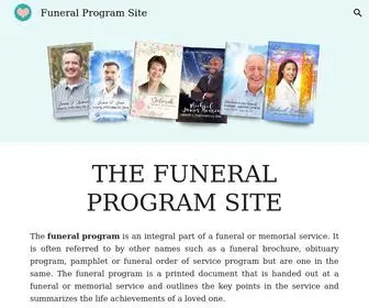 Funeralprogramsite.com(Funeral Program Site) Screenshot