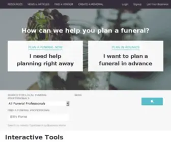 Funerals360.com(Funerals360 offers everything for funeral planning) Screenshot