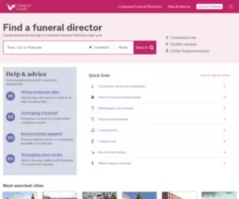 Funeralzone.co.uk(Funeral Guide) Screenshot