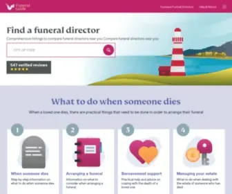 Funeralzone.com.au(Funeral Guide Australia) Screenshot