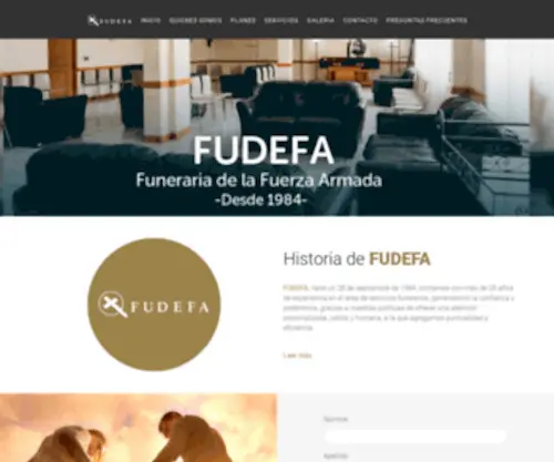 Funeraria.com.sv(FUDEFA) Screenshot