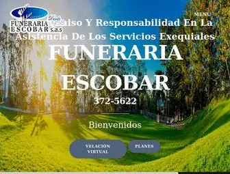 Funerariaescobar.com.co(Funeraria Escobar) Screenshot