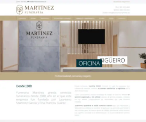 Funerariamartinez.es(Funeraria Martínez) Screenshot