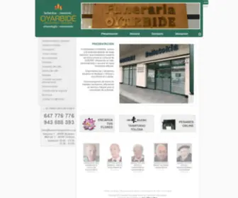 Funerariaoyarbide.com(Funeraria que ofrece sus servicios en goierri) Screenshot