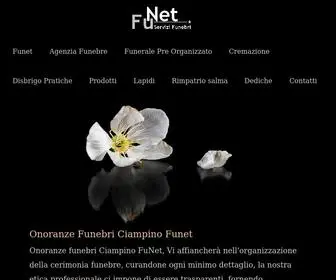 Funet.it(Onoranze Funebri Ciampino) Screenshot