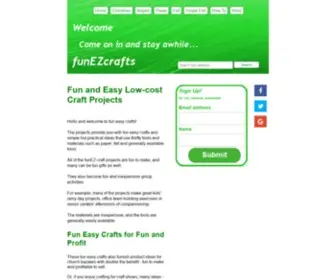 Funezcrafts.com(Fun Easy Crafts) Screenshot