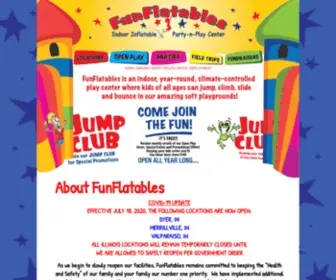 Funflatables.org(Kid's Indoor Inflatable Playground) Screenshot
