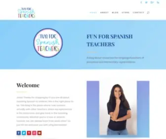 Funforspanishteachers.com(Fun for Spanish Teachers) Screenshot