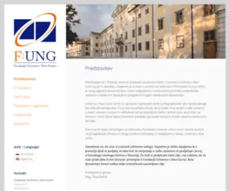Fung.si(Fundacija Univerze v Novi Gorici (FUNG)) Screenshot