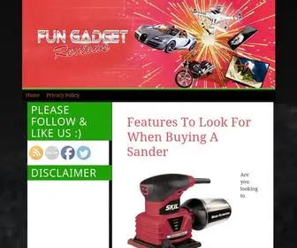 Fungadgetreviews.com(Fun Gadget Reviews) Screenshot