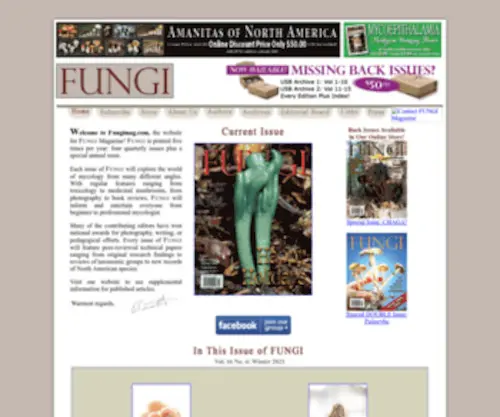 Fungimag.com(FUNGI Magazine) Screenshot