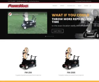 Fungoman.com(Automated Baseball and Softball Practice Machines) Screenshot