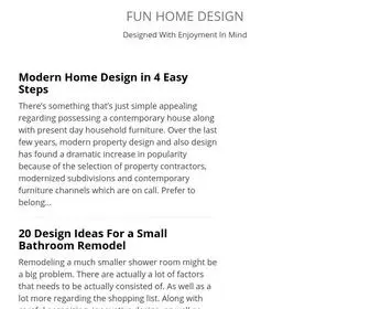 Funhomedesign.com(Fun Home Design) Screenshot