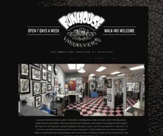 Funhousetattoo.net(Funhouse Tattoo) Screenshot