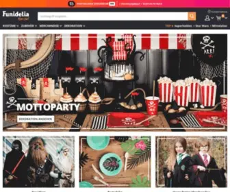 Funidelia.at(Online-Shop für Kostüme, Geek Geschenke und Party-Dekoration) Screenshot