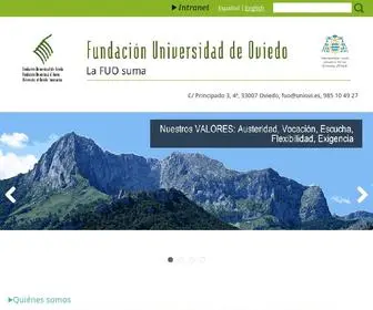 Funiovi.org(Sitio web de la Fundación Universidad de Oviedo (FUO)) Screenshot